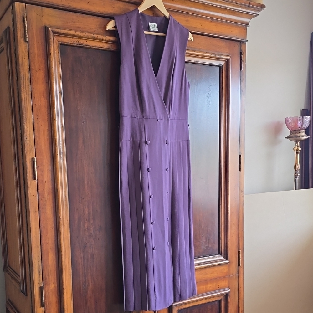 Vintage Laura Ashley Deep Purple Maxi Dress